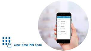 One-time PIN code: Convenient for the visitors