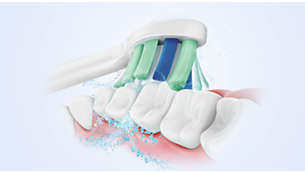 Наша унікальна технологія дає змогу чистити зуби ефективно та обережно