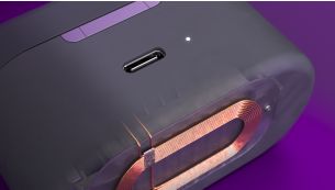 35 hours play time with the Qi-compatible charging case