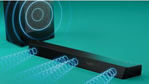 3.1 canale: 6 drivere integrate, subwoofer puternic de 8 inchi