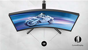 Curved display design for more immersive experience