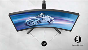 Curved display design for a more immersive experience