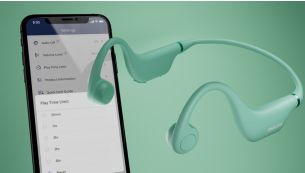 Os pais podem limitar o volume e o tempo de reprodução através da aplicação Philips