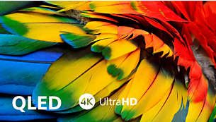 4K QLED display allows for a greater color range and depth