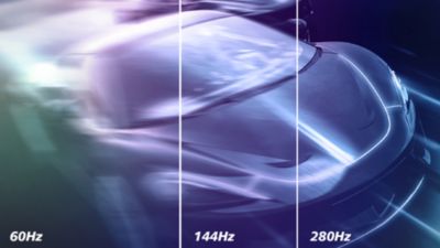 Tốc độ làm mới vượt trội 280Hz cho trải nghiệm chơi game mượt mà nhất