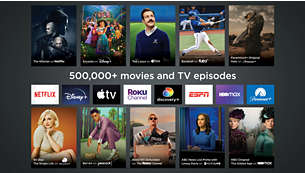 Plus de 500 000 films et émissions de télévision