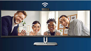Enquadramento automático da webcam: para videochamadas dinâmicas