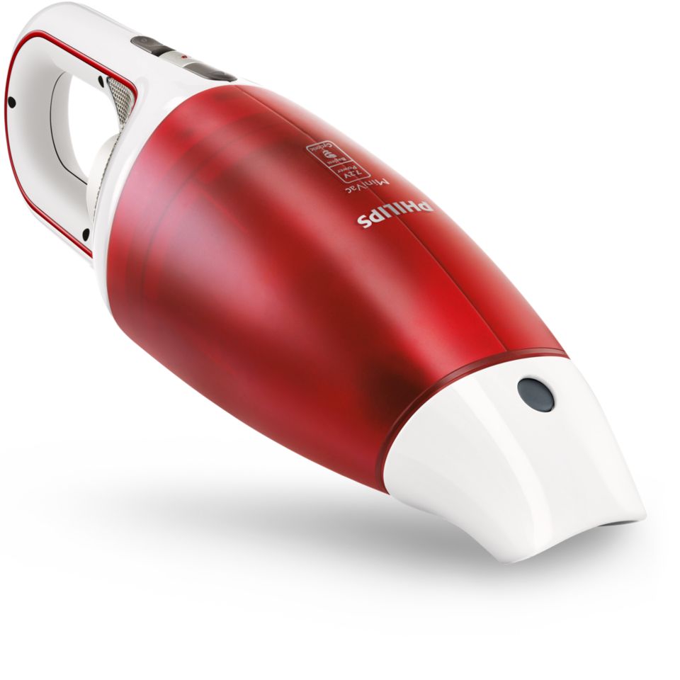 Aspirateur à Main Philips MiniVac - Sans Sac - Cyclonique - Batterie 10,8V - 0,5L - FC6149/02