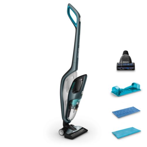 Vacuums and mops in one stroke
