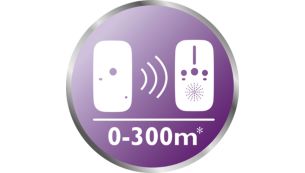 Εμβέλεια έως και 300 μέτρα*