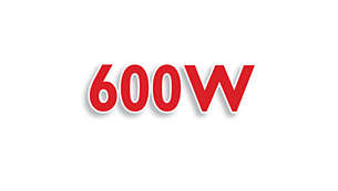 Powerful 600 Watt motor