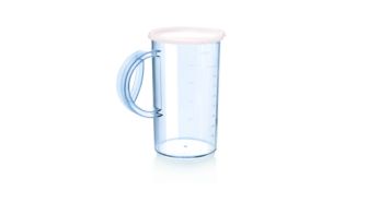 1 l beaker with lid to store soups, puree or shakes