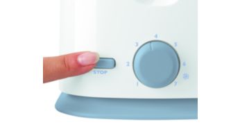 Cancel button to stop toasting at any time