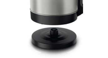 Cordless 360° pirouette base for easy lifting and placing