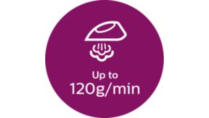 Постоянная подача пара до 120 г/мин
