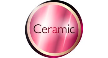 Élément en céramique pour des cheveux plus doux