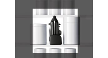 Simple, vertical storage