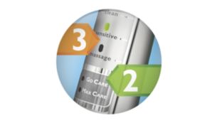 3 Flexible brushing modes, 2 Personalized cleaning routines