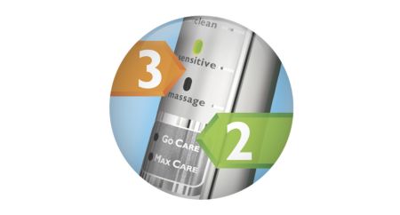 3 modes de brossage flexibles, 2 routines de nettoyage personnalisées