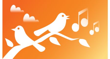 Choice of 4 natural and pleasant wake-up sounds