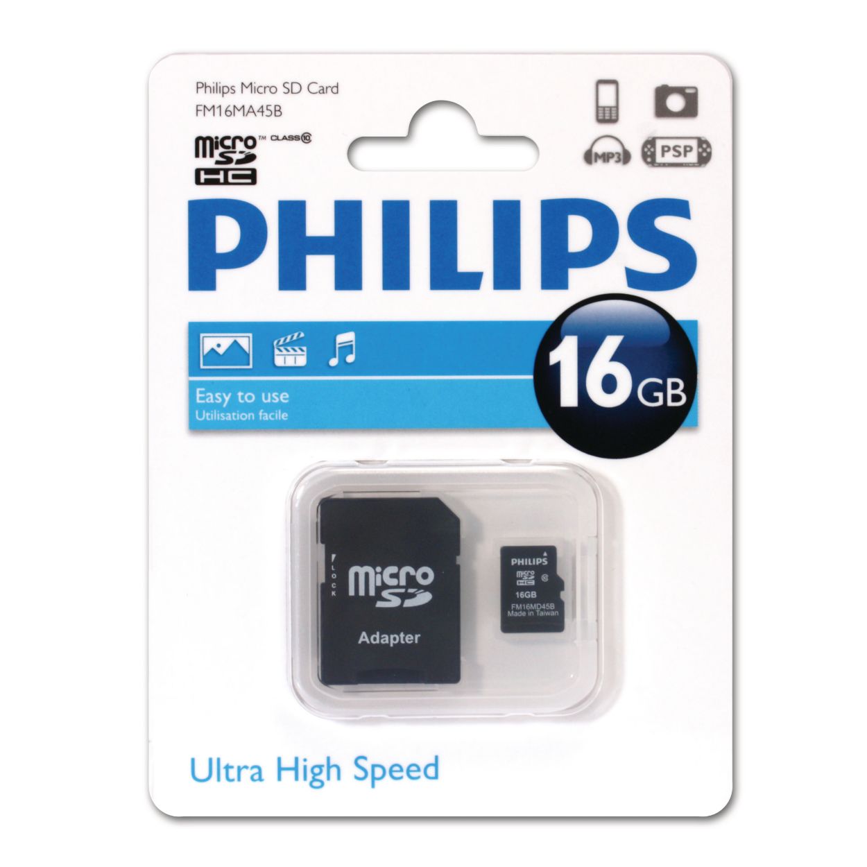 bezoeker noot kant Micro SD-kaarten FM16MA45B/10 | Philips