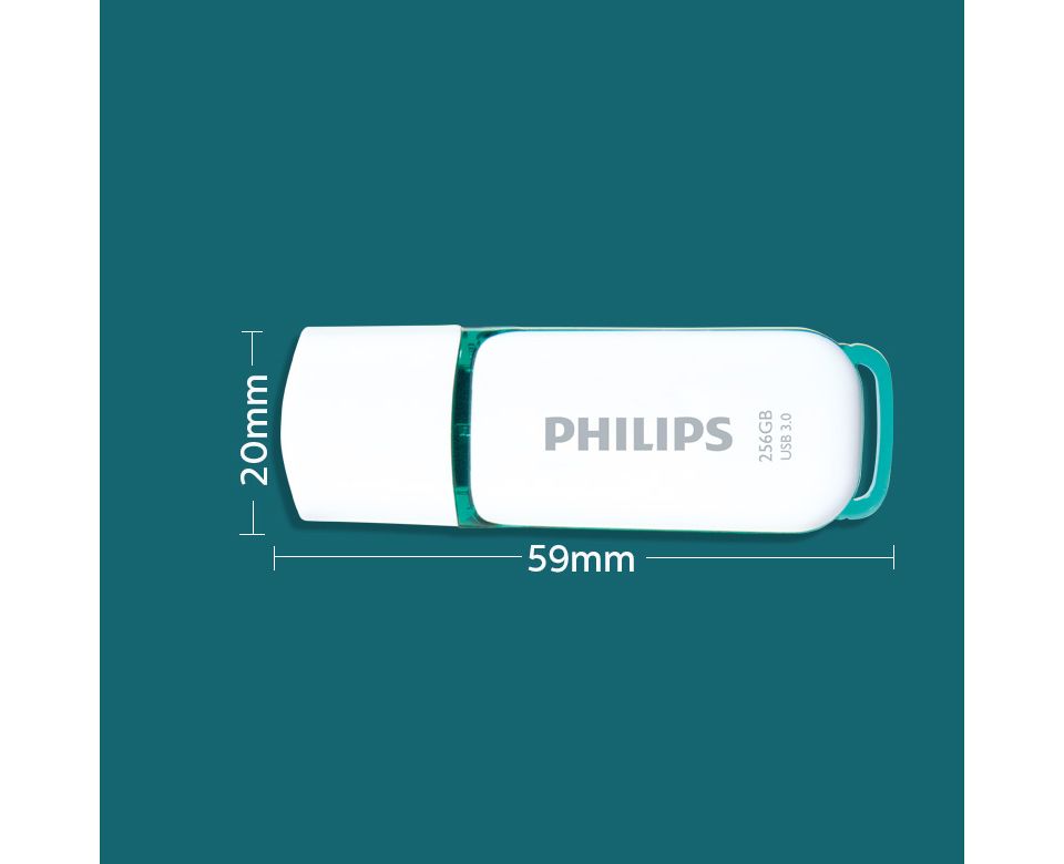 Clé USB Philips Snow fm51fd75b/00 512go usb 3.0 100mo/s blanc