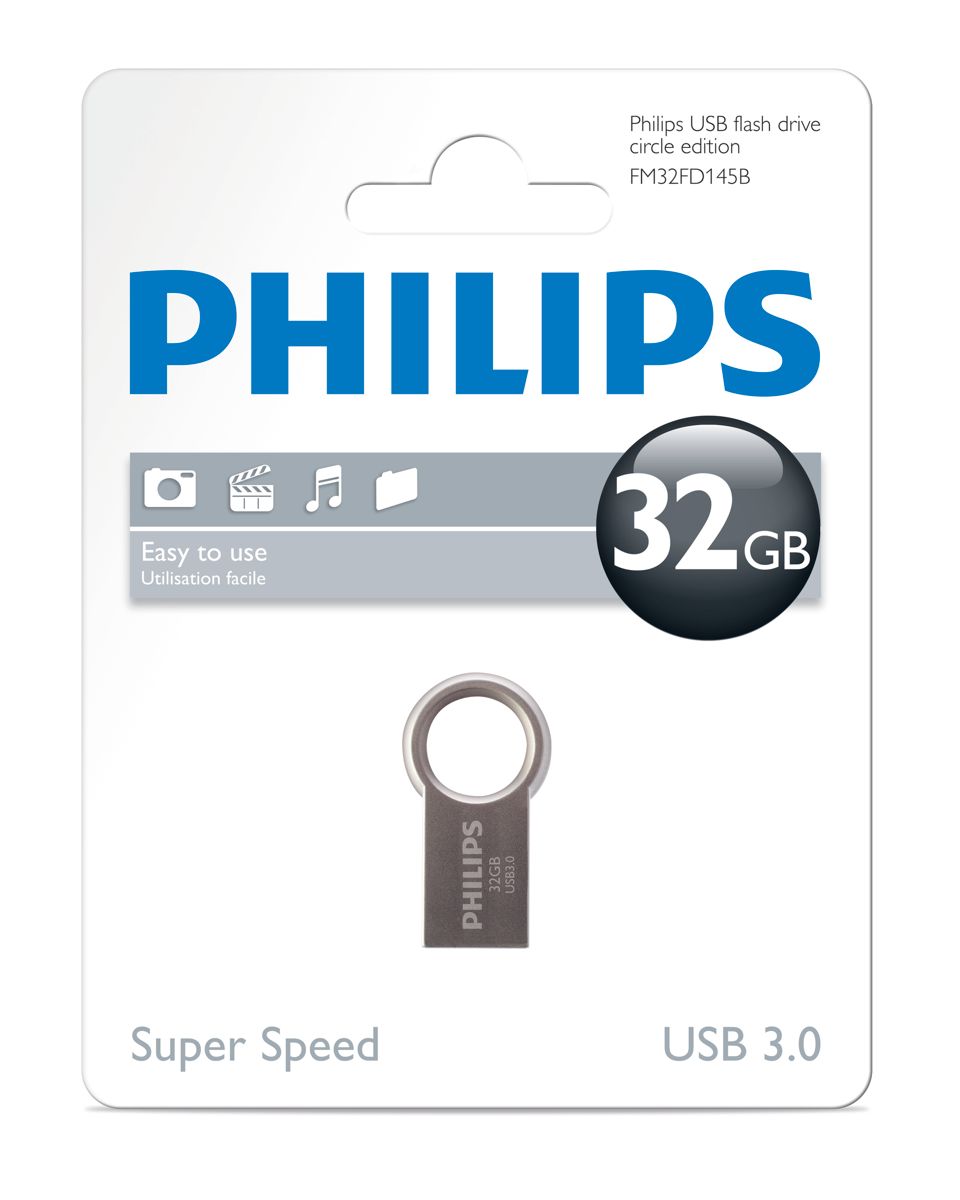 PHILIPS clé USB 3.0 Circle - 32Go - gris