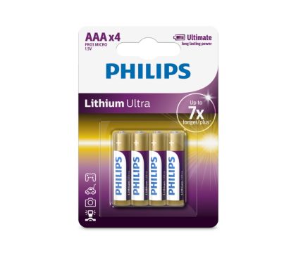 Philips FR03LB4A/10 - 4 pz Batteria al litio AAA LITHIUM ULTRA 1,5V