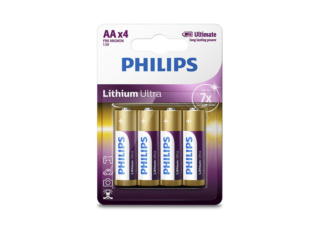 Lithium Ultra Battery FR6LB4A/10 Philips