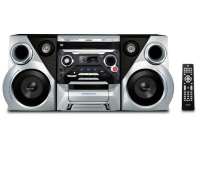 Enjoy DVD and MP3-CD with dynamic bass