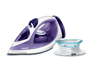 Philips Plancha de vapor, golpe vapor 150 g, vapor de 35 g/min, sin cable GC2086/30