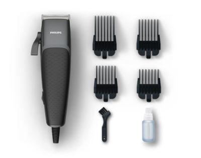 hair cutting with philips trimmer