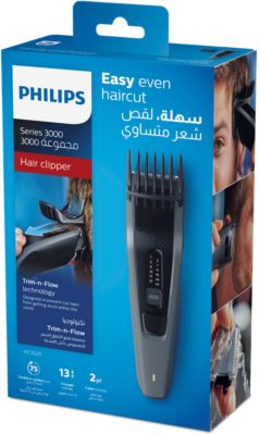 using philips trimmer for hair cut