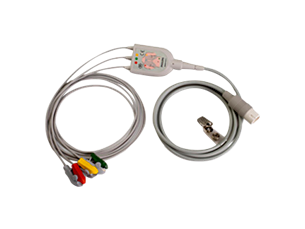 3-adriges Elektrodenkabel mit Clip, IEC Kombiniertes Stammkabel und Elektrodenkabel