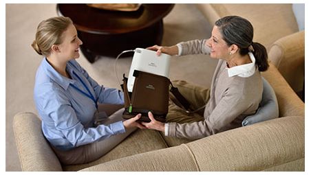 Concentrateur d'oxygène portable SimplyGo MINI — Hôpital à domicile