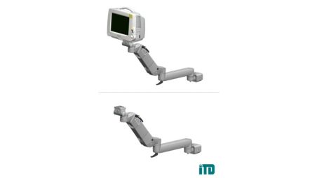 Height, adjustable arm with extension on support bar D 25-42mm