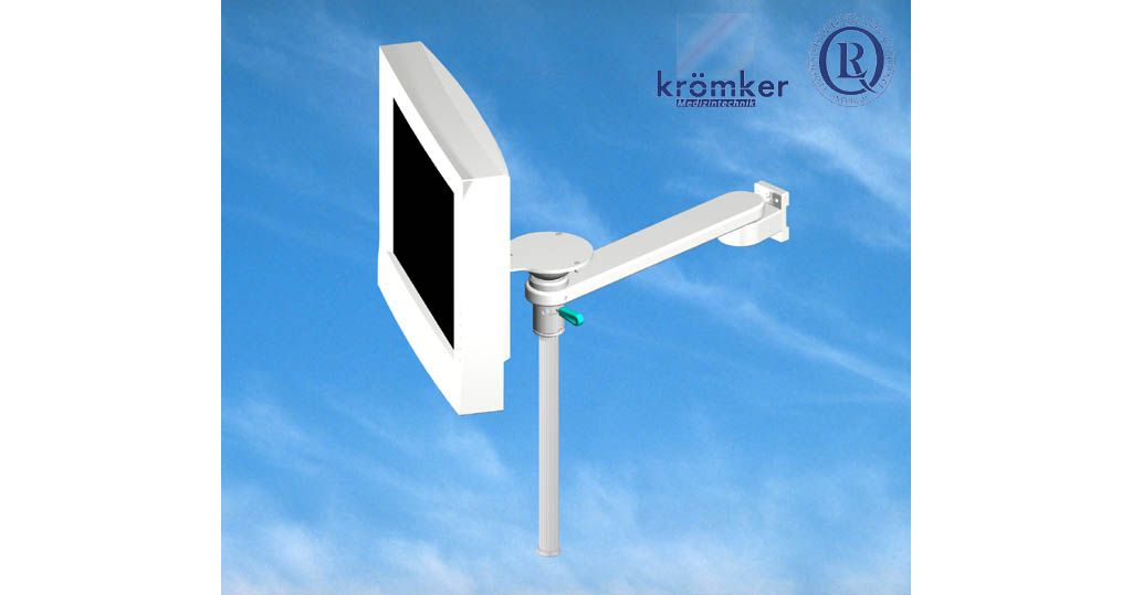 M1097A 15" Flat Screen, tilt and swing arm mount with cap brake for step free rotation2