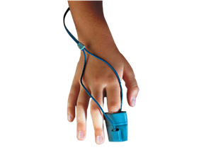 Reusable, pediatric/small adult SpO₂ glove sensor Pulse oximetry supplies