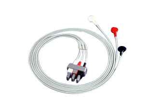 Cbl Shielded 3-Ld snaps safety AAMI cable Lead Set