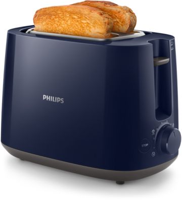 Grille-pain Philips Daily Collection HD2583/90 - 600W, 8 Niveaux De Grillade, Pince à Sandwich, Noir