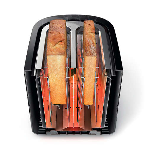 Great Crispy toast no matter hand cut or pre-slice