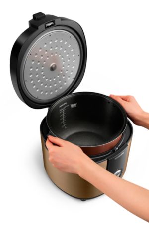 Thoroughly cooked each grain of rice in the pot