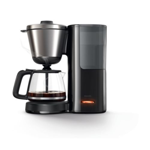 Kaffeemaschine mit Glaskanne und Kaffeestärkewahl HD7695