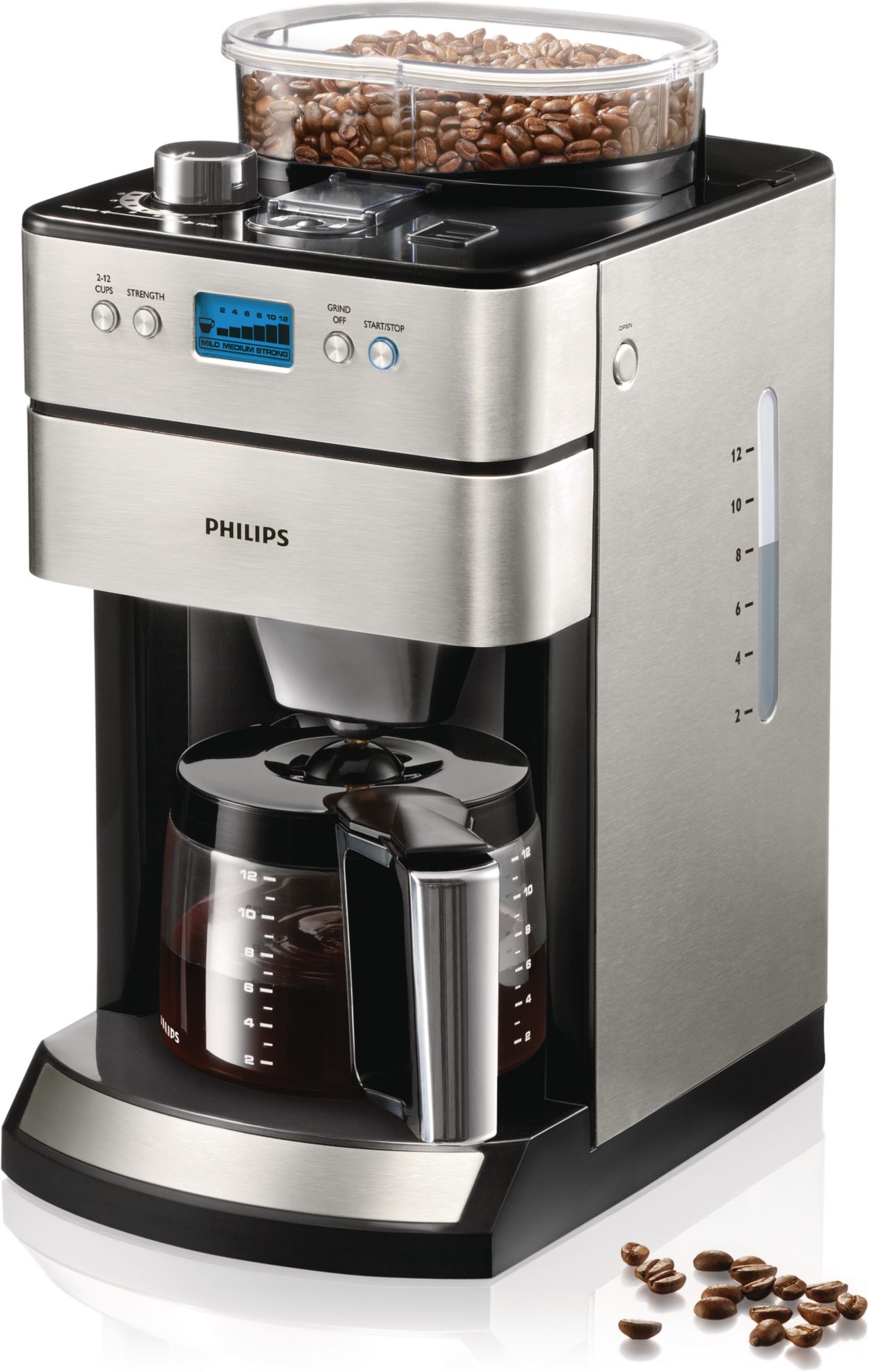 Grind & Brew Cafetière HD7740/00 Philips