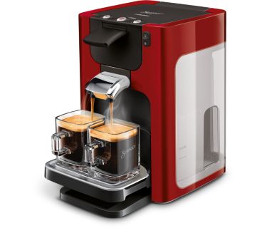 Machine à café à dosette Philips Senseo Classique, rouge sur