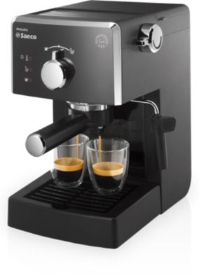 Philips Cafetera espresso manual con espumador de leche clásico HD8423/11