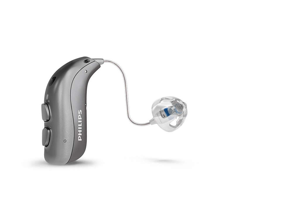 Het oplaadbare gehoorapparaat met ontvanger in het oor
