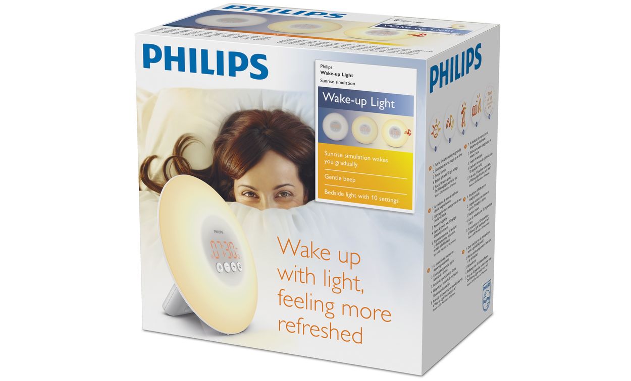 Philips, pour un réveil tranquille, avec une douce lumière.