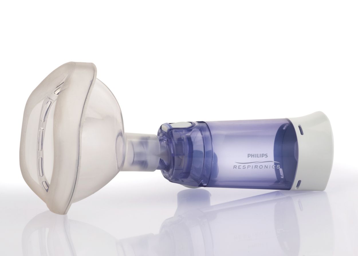 OptiChamber Diamond Valved Holding Chamber with Mask HH1308/00 | Philips