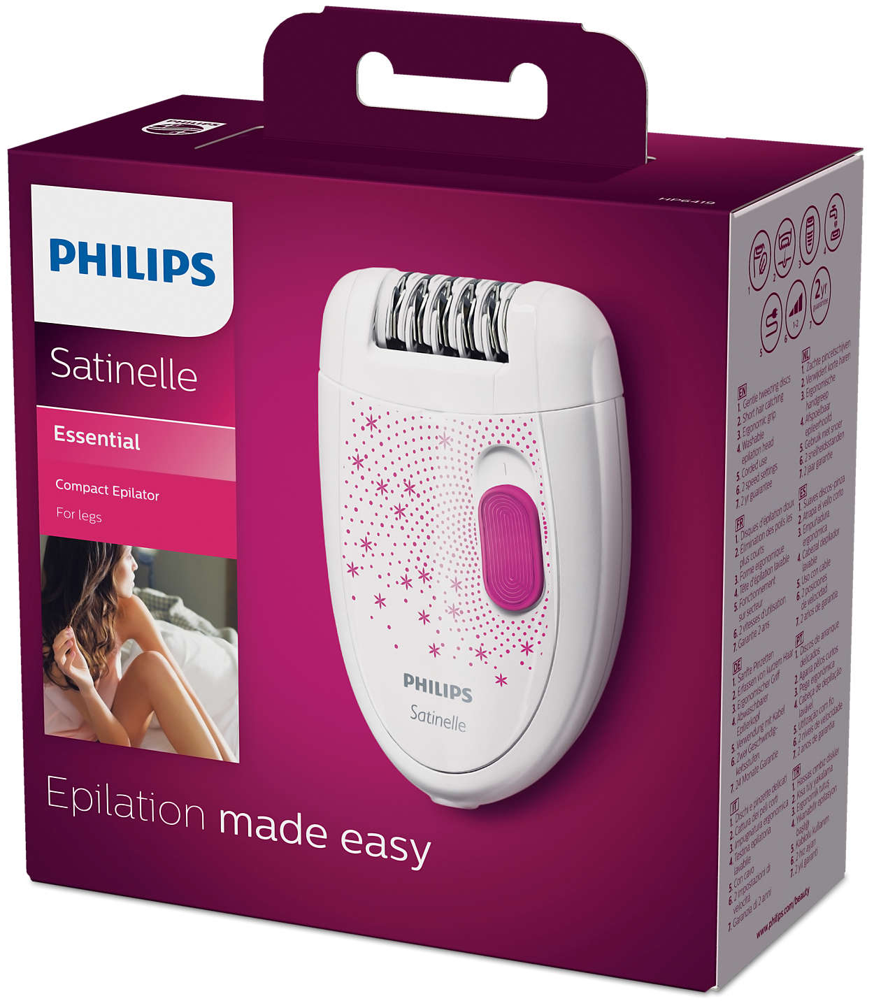 Image result for Philips Satinelle Essential Epilator (HP6419/01)